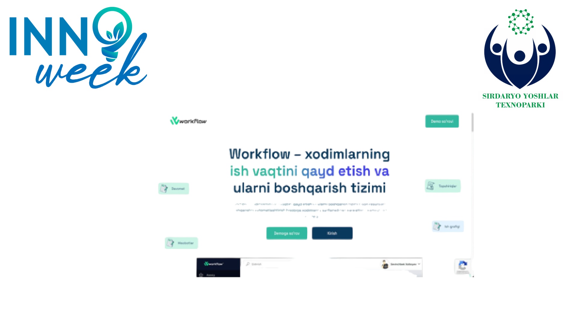Xodimlarning ish vaqtini qayd etish va ularni boshqarish tizimi My Company ilovasi